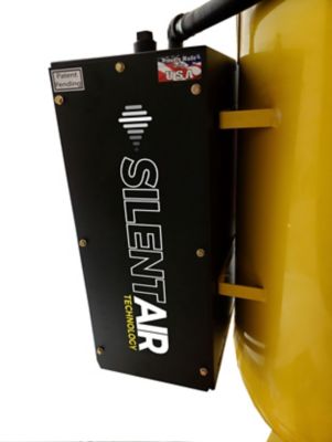 Image showing 8 th EMAX 10 HP 80 gal. 2-Stage Industrial V4 Pressure Lubricated Pump SILENT Air Compressor, 175 PSI, 1-Phase, 38 CFM at 100 PSI