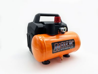 Hulk Power by EMAX 1 hp 1.6 gal. Silent Oil FREE Single Stage Electric Side stack Portable Air Compressor Silent compressor!