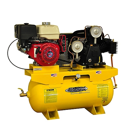 EMAX 13 HP 30 gal. 2 Stage 3 Cycle Gas Air Compressor