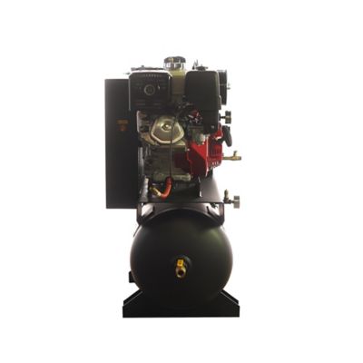 Image showing  13 HP 30 gal. 2-Stage Truck-Mounted Industrial Plus V4 Pressure Lubricated Pump Air Compressor, 175 PSI, 31 CFM