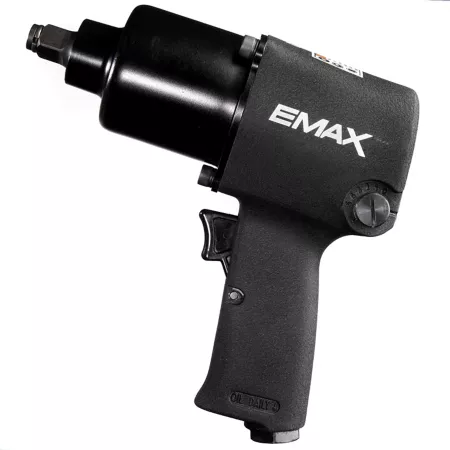 EMAX 1/2 in Industrial pneumatic drive 450 ft/lb Double Hammer Impact Wrench with Ergonomic Handle - EATIW05S1P Air Impact Wrenches