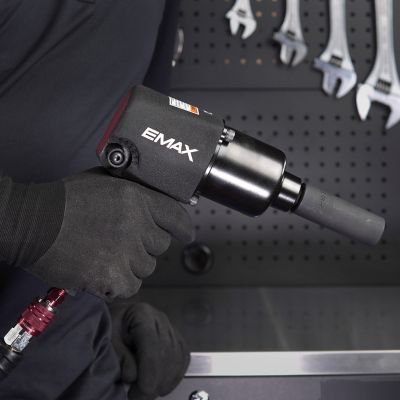 Image showing 7 th EMAX 1/2 in. Drive 450 ft.-lb. Pneumatic Industrial Twin Hammer Impact Wrench with Ergonomic Grip