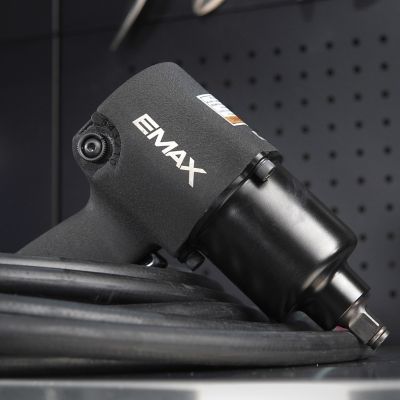 Image showing 8 th EMAX 1/2 in. Drive 450 ft.-lb. Pneumatic Industrial Twin Hammer Impact Wrench with Ergonomic Grip