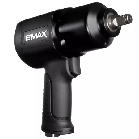 EMAX Heavy Duty Air Impact Wrench 1/2 in Drive 600 ft/lbs Dual Composite Hammer with Ergonomic Handle - EATIWH5S1P Air Impact Wrenches