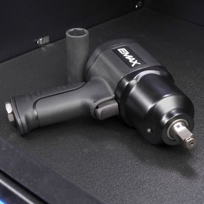 Image showing 8 th EMAX 1/2 in. Drive 600 ft.-lb. Pneumatic Industrial-Duty Composite Twin Hammer Impact Wrench with Ergonomic Grip