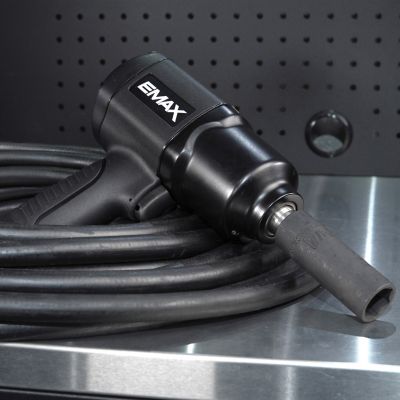 Image showing 9 th EMAX 1/2 in. Drive 600 ft.-lb. Pneumatic Industrial-Duty Composite Twin Hammer Impact Wrench with Ergonomic Grip