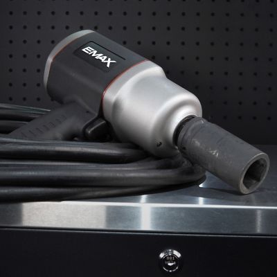 Image showing 7 th EMAX 3/4 in. Drive 1,100 ft.-lb. Pneumatic Industrial-Duty Composite Twin Hammer Impact Wrench with Ergonomic Grip