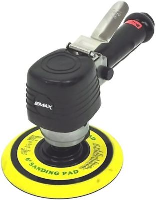 EMAX 6 in. 15 CFM @ 90 PSI Pneumatic Industrial Dual Action Air Orbital Sander, EATDS60S1P