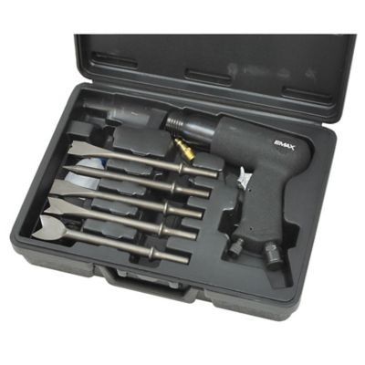 EMAX 9 pc. Pneumatic Industrial-Duty Reversible Air Hammer Kit, 5.5 CFM, 3,000 BPM