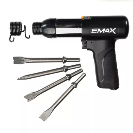 EMAX 250mm 16 CFM 2 100 BPM Long Barrel Pneumatic Air Hammer Vibration Damper for Industrial Use and Kit Air Hammers