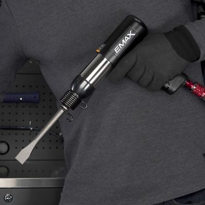 Image showing 8 th EMAX 250mm Pneumatic Industrial-Duty Vibration-Dampening Long Barrel Air Hammer and Kit, 16 CFM, 2,100 BPM