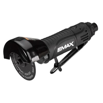 EMAX 3 in.- 6 CFM Pneumatic Industrial Cut-Off Tool with wheel guard shields & safety paddle trigger- EATCO30S1P