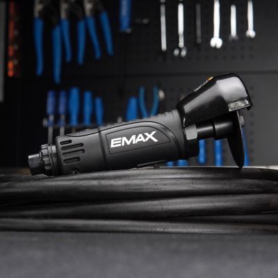 Image showing 6 th EMAX Pneumatic Industrial Cut Off Tool with Wheel Guard Shields and Safety Paddle Trigger