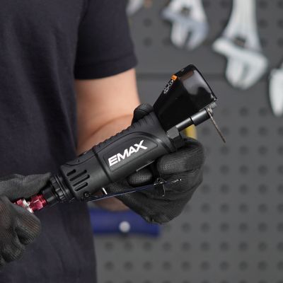 Image showing 9 th EMAX Pneumatic Industrial Cut Off Tool with Wheel Guard Shields and Safety Paddle Trigger