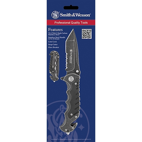 Smith & Wesson 3.5 in. Border Guard High Carbon Stainless-Steel Pocket Knife