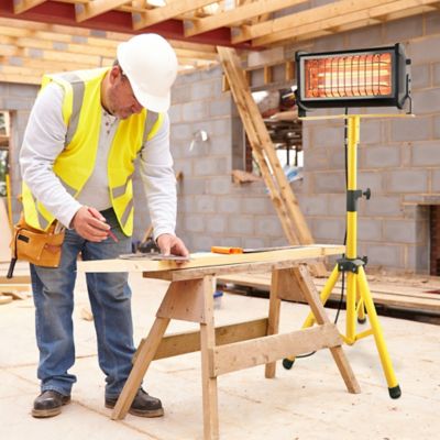 Image showing  Electric Workshop Tripod Heater, 165 sq. ft., 5,120 BTU, 1,500W