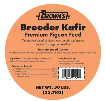 Image showing  Breeder Kafir Pigeon Food, 50 lb., 41709