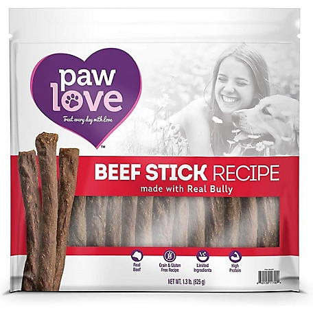 PawLove Beef Flavor Stick Dog Chew Treats, 50 ct.