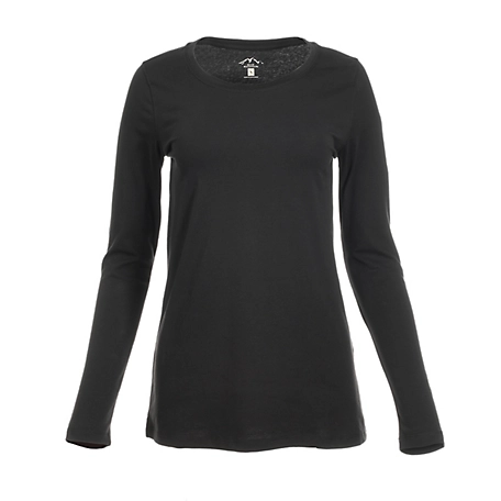 Blue Mountain Women's Long-Sleeve Solid Scoop Neck T-Shirt at Tractor  Supply Co.