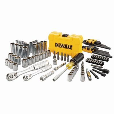 DeWALT 1/4 in. x 3/8 in. Drive Polished Chrome Mechanic's Tool Set, 108 pc., DWMT73801