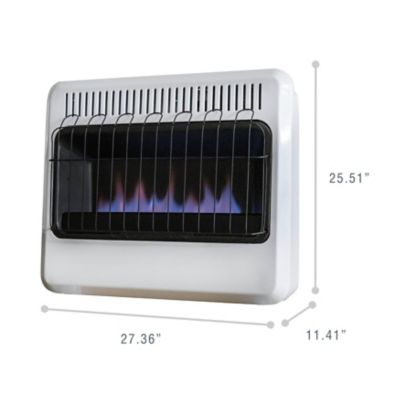 Image showing  27.5 in. Dual Fuel Vent-Free Blue Flame Heater, 1,000 sq. ft., 30,000 BTU