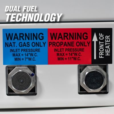 Image showing 8 th Mr. Heater 27.5 in. Dual Fuel Vent-Free Blue Flame Heater, 1,000 sq. ft., 30,000 BTU