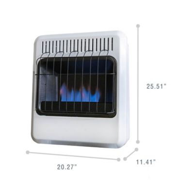 Image showing  20.25 in. Dual Fuel Vent-Free Blue Flame Heater, 700 sq. ft., 20,000 BTU