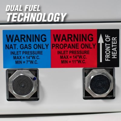 Image showing 8 th Mr. Heater 20.25 in. Dual Fuel Vent-Free Blue Flame Heater, 700 sq. ft., 20,000 BTU