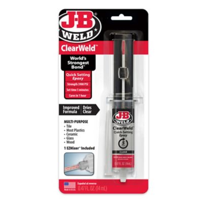 J-B Weld ClearWeld Syringe Epoxy 14ml