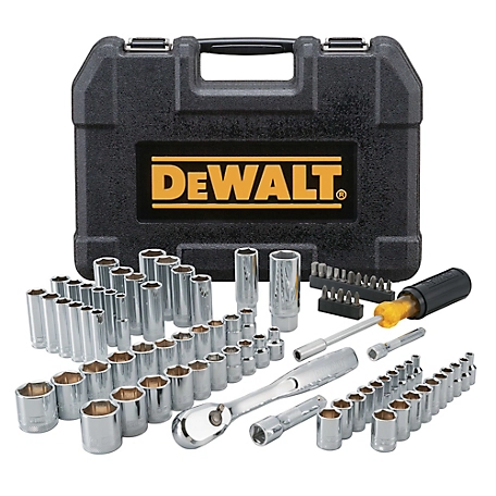 DeWALT Assorted SAE/Metric Socket Mechanic's Tool Set, 84 pc.