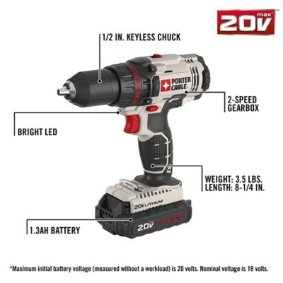 Image showing  20V Max 1/2 in. Cordless Drill