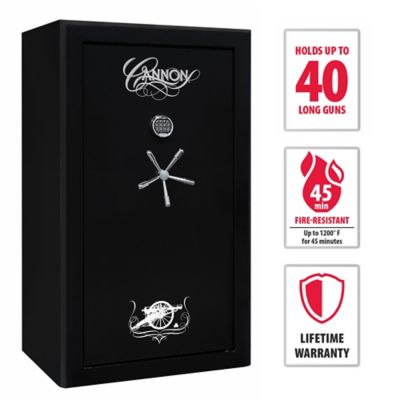 Cannon 40 Long Gun Safe, 45 Min. Fire Rating, Black