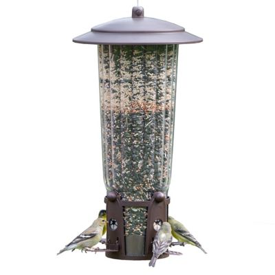 Perky-Pet Squirrel-Proof Bird Feeder with Flexports, 4 lb. Capacity Holds a lot of seed