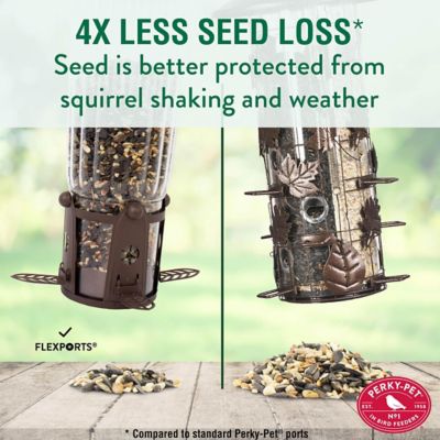 Perky-Pet 334-1SR Squirrel-Be-Gone Max Bird Feeder with Flexports 4 Lb 