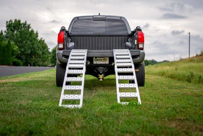 Image showing  1,500 lb. Capacity Arched Folding Loading Ramp, 11 in. x 90 in., 2-Pack