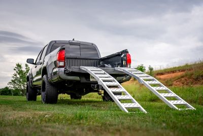 Image showing  1,500 lb. Capacity Arched Folding Loading Ramp, 11 in. x 90 in., 2-Pack