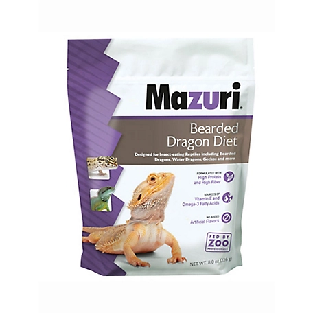 Mazuri Bearded Dragon Food, 8 oz. Pouch