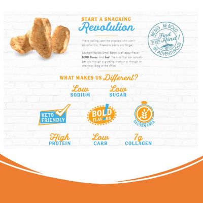 Image showing  Sea Salt and Cracked Pepper Pork Rinds, 4 oz.