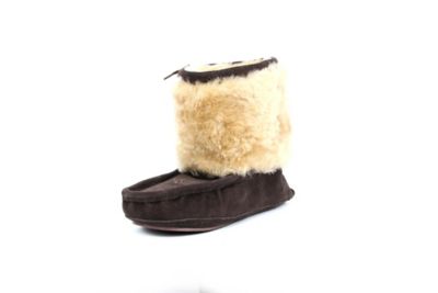 Image showing  Women's Sheepskin and Suede Moccasins, Brown