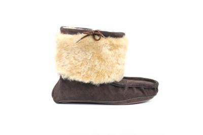 Image showing  Women's Sheepskin and Suede Moccasins, Brown