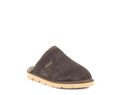 Superlamb Men's Real Sheepskin and Suede Khulan Slippers