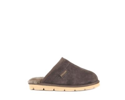 Image showing  Men's Real Sheepskin and Suede Khulan Slippers
