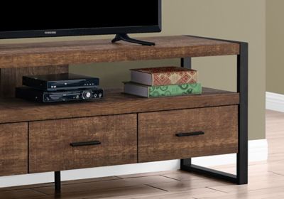 Image showing  Rustic TV Stand with 3 Drawers for TVs Up to 60 in.