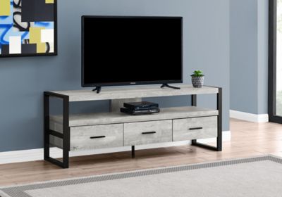 Image showing  Rustic TV Stand with 3 Drawers for TVs Up to 60 in.
