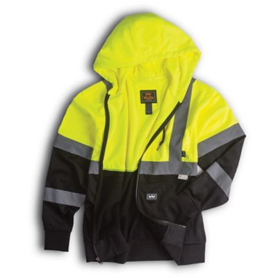 Walls Outdoor Goods Unisex HI-VIS ANSI II Fleece Safety Hoodie