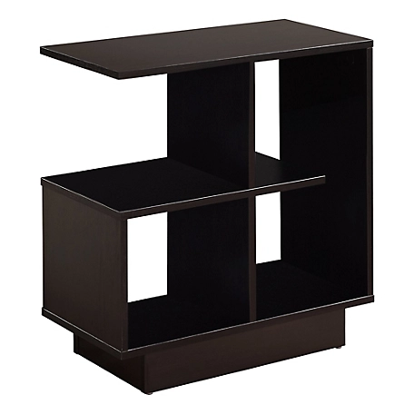 Monarch Specialties 24 in. Accent Side Table with Storage Cubes