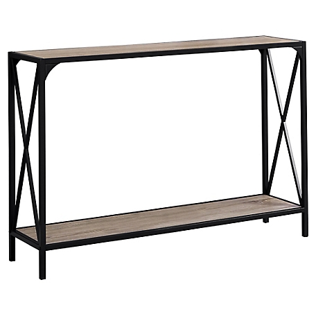 Monarch Specialties Rectangular Hall Console Table with Storage Shelf, 48 in.