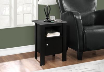 Image showing  Night Stand with Storage, Black/Gray