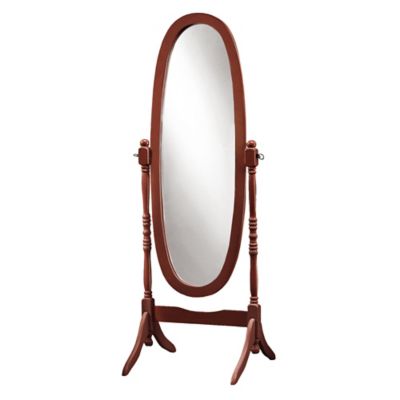 Monarch Specialties Oval Wooden Cheval Mirror, 59 in., I 3101
