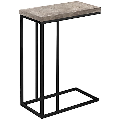 Monarch Specialties C-Shaped Metal Accent Table